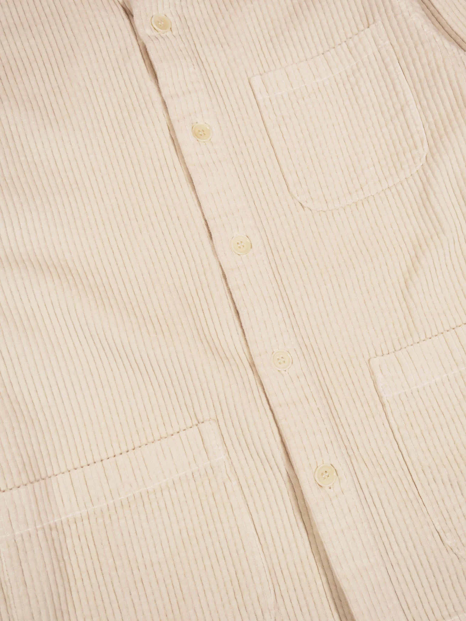 East Harbour Surplus Hadley Corduroy Jacket in Off White - Image 4