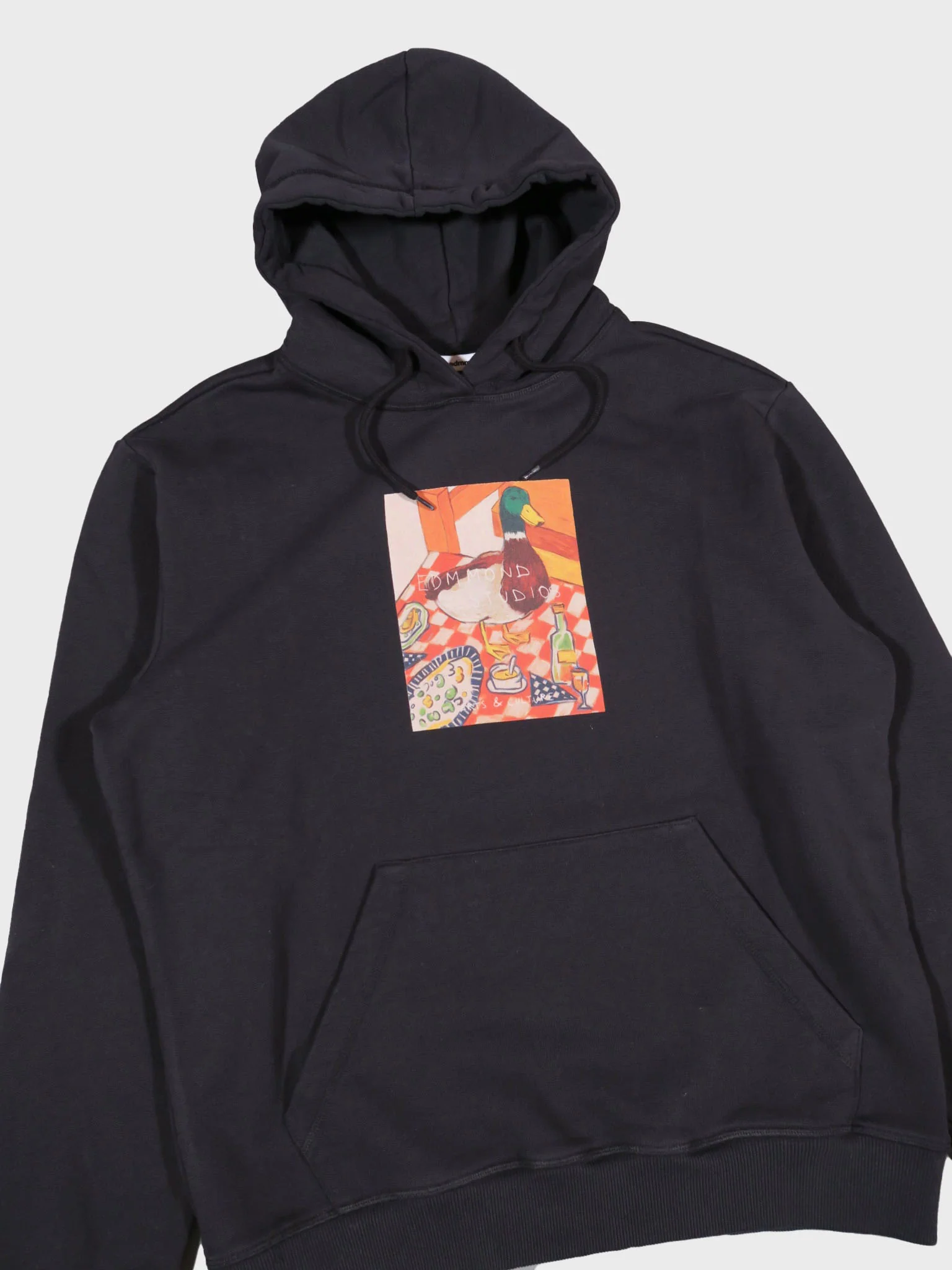 Edmmond Studios Cute Duck Hoodie in Black - Image 5