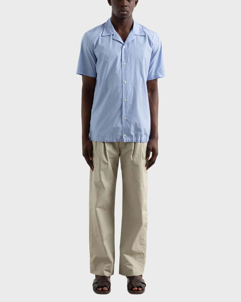 Edmmond Studios Light Marvin Pants in Taupe - Image 4