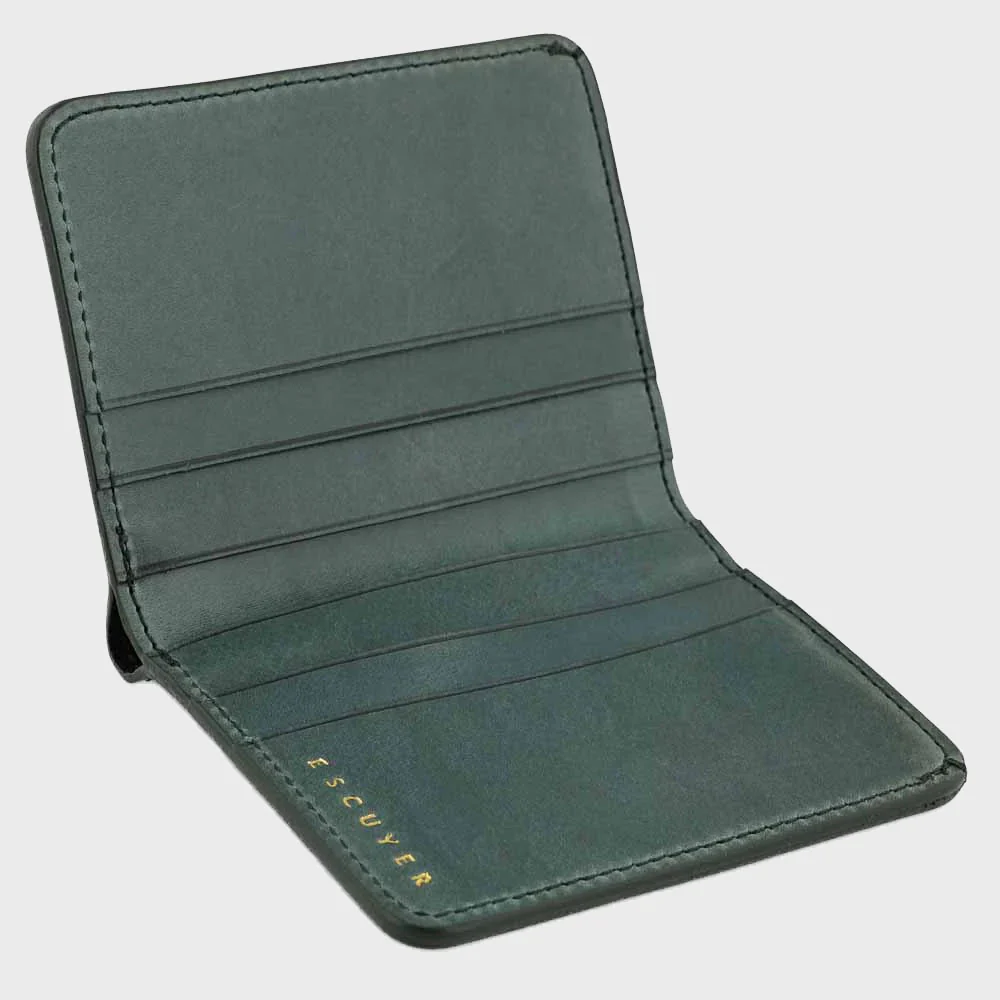 Escuyer Slim Wallet in Green - Image 3