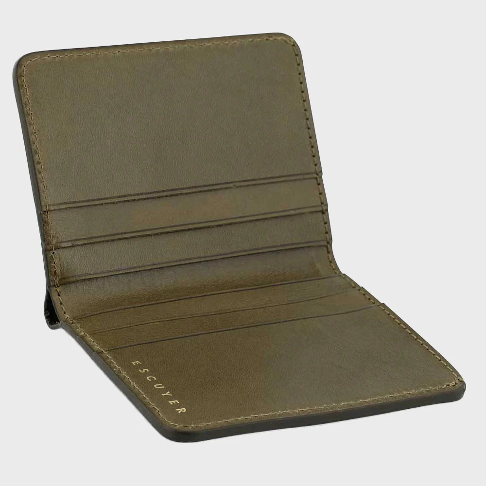Escuyer Slim Wallet in Khaki - Image 3