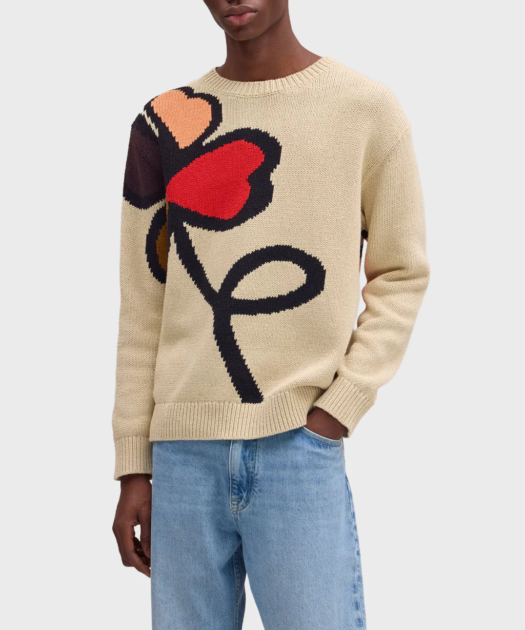 NN07 Todd Instaria Jumper in Ecru - Image 3