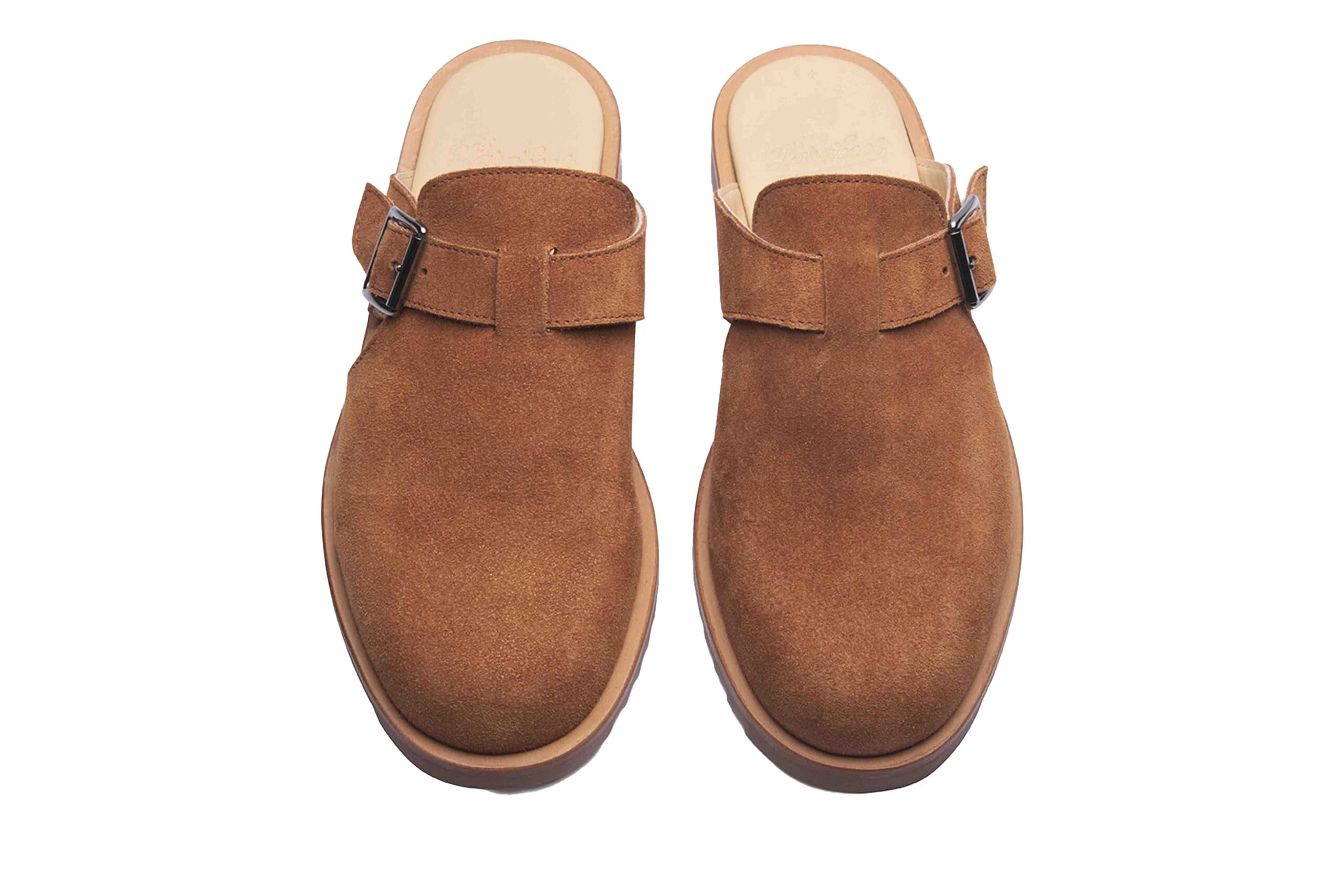 Paraboot Athenes Sport Suede Sandals in Cognac - Image 4