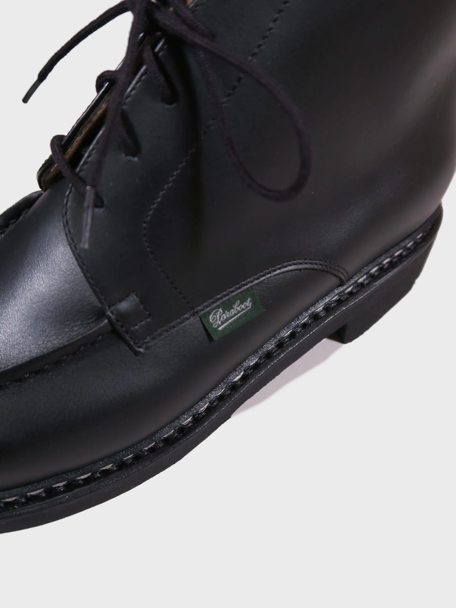 Paraboot Chambord Boot in Lisse Black - Image 4