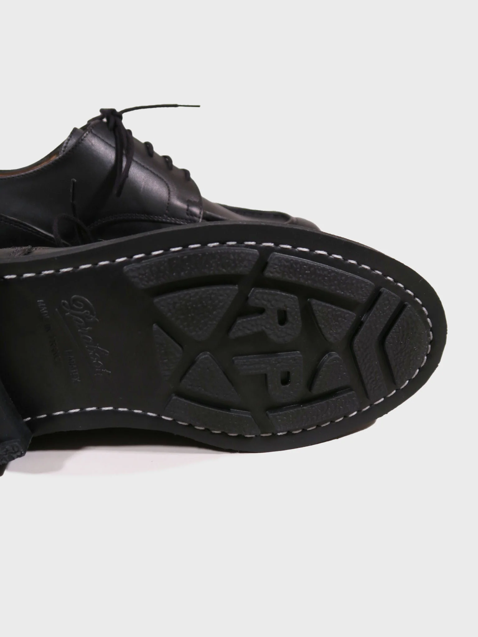 Paraboot Chambord Shoe in Lisse Black - Image 6