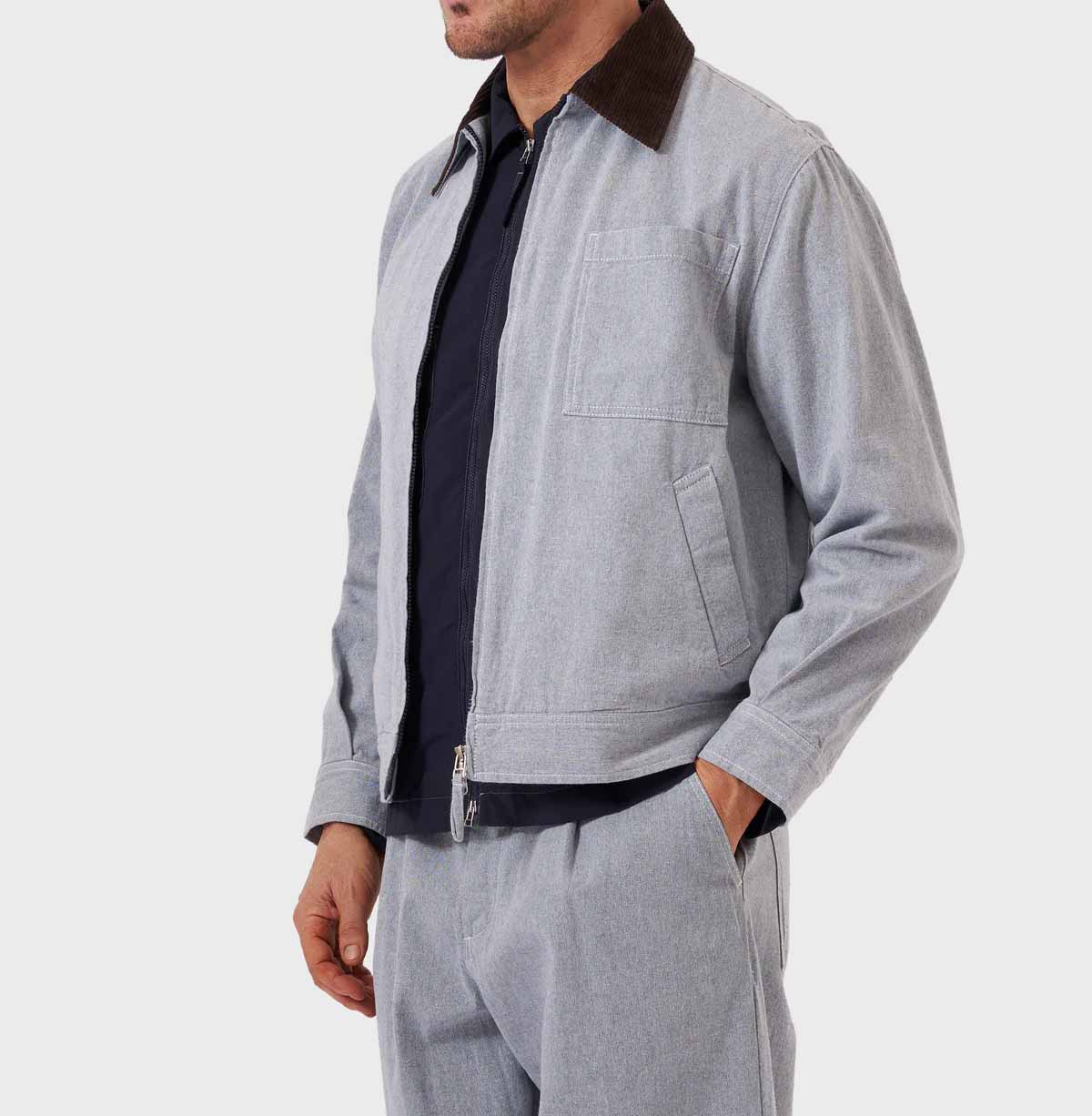 Universal Works Rose Bowl Jacket in Light indigo Jean Cloth Reworked - Image 6