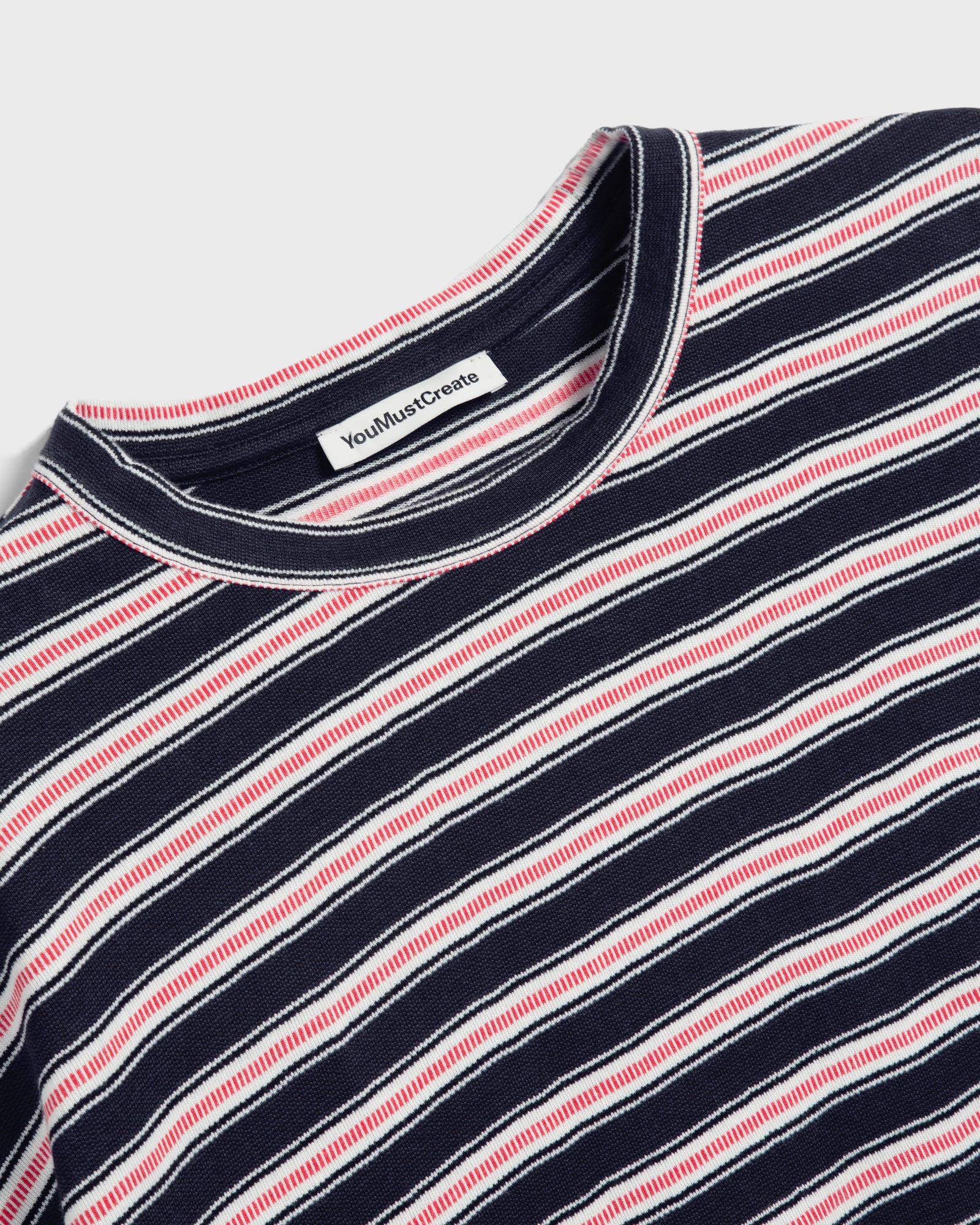 You Must Create Triple Stripe T-Shirt in Navy Multi - Image 3